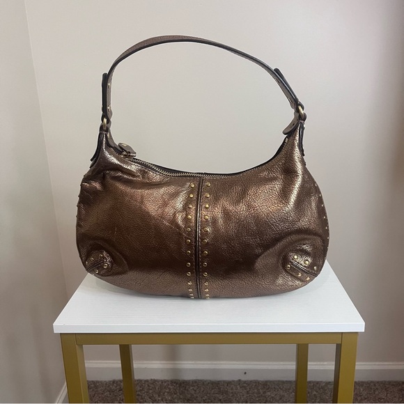 Michael Kors Elegant Brown Leather Handbag - Picture 1 of 12
